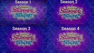 Shimmer And Shine Theme Song intro Opening Comparison Season 1, 2, 3 and &amp; 4 in English US
