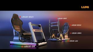 Upscale Aluminum Racing Simulator Cockpits丨LRS08 Series丨LUMI