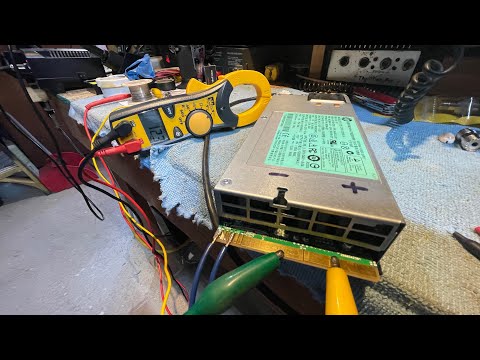 First Mod on the HP  DSP 1200 SB A  Testing the unit before the voltage Mod. It works!