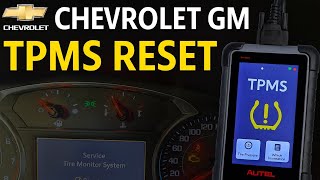 Chevrolet GM TPMS Reset with Autel MaxiCOM MK808S-TS