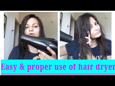 How to Use Hair Dryer to Dry Wet Hairs