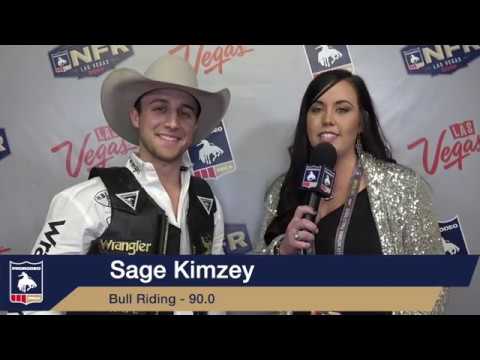 2019 #WranglerNFR | R7 | Bull Riding | Sage Kimzey | 90 points