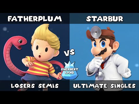 Sherbert Land # 18 | FatherPlum (Lucas) vs Starbur (Dr Mario) | Losers Semis | SSBU Ultimate
