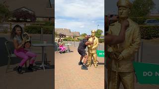 Justice served with behind the scenes. #valentinethestatue #londonlevitatinggoldman