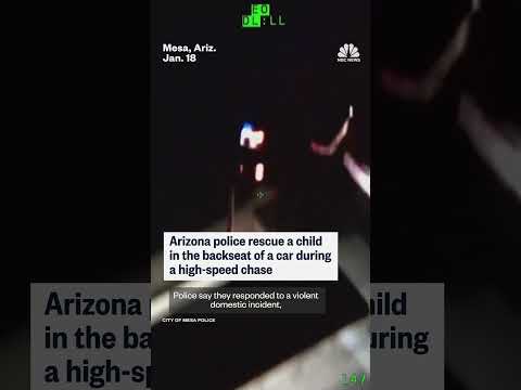 Arizona police rescue child after high-speed chase