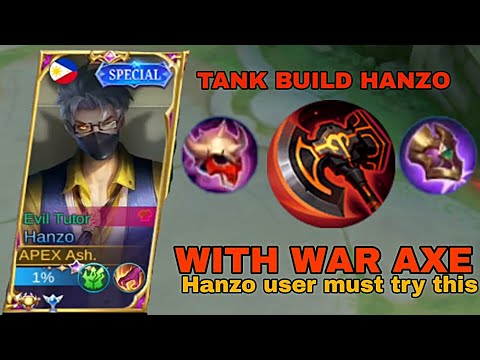 Tank Build Hanzo with War Axe are very dangerous ( Moonton might nerf this ) - mlbb