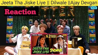 BTS Reaction To Bollywood song_Jeeta Tha Jiske Liy