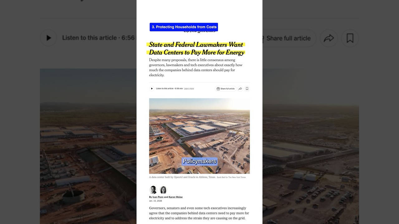 Solutions we need for data centers and electricity