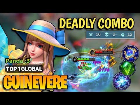 GUINEVERE KING! Deadly Offlane [ Top 1 Global Guinevere Best Build ] By Panda:3 - Mobile Legends