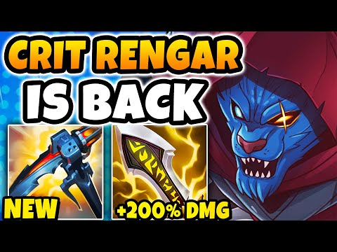 WHEN NEW SEASON CRIT RENGAR DROPS 39 KILLS! (ONE SHOTS ARE BACK)