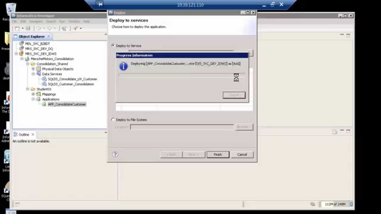 Deploy an Informatica SQL Data Service - Part 2
