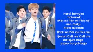 Produce 101 (Boys) - Me, It&#39;s Me (Pick Me)(Romanization/EASY LYRICS /letra facil)