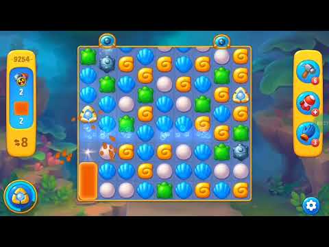 Fishdom Easy Level 9253 (with ingame lightning and bomb boosters) @choraelmin