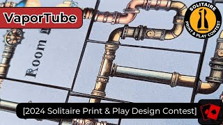 Playthrough | VaporTube (2024 Solitaire Print and Play Design Contest)