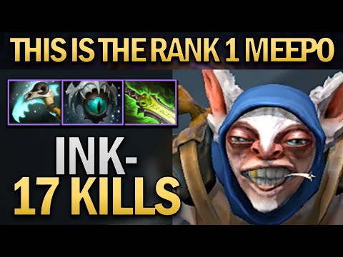 INK MEEPO WITH 17 KILLS - DOTA 2 7.27 GAMEPLAY