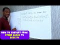 How To Convert From Other Bases To Base 10