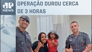 Criança é resgatada por bombeiros dentro de buraco em SP