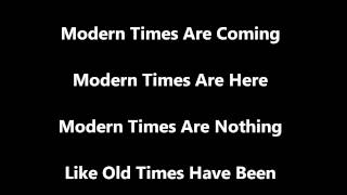 Walking Backwards - Modern Times (Official Song - Lyrics Video)