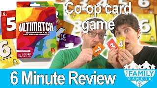 Ultimatch card game review - fast co-op card game for anyone!