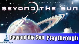 Beyond the Sun Full 4 player Playthrough On Board Game Arena