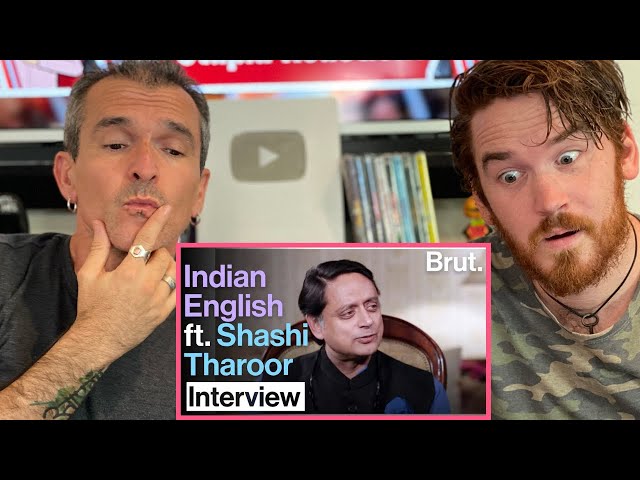 THE THAROOR GUIDE TO INDIAN ENGLISH | Shashi Tharoor | Brut India | REACTION!! SDDEFAULT Thumbnail