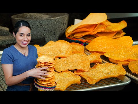 Homemade TOSTADA shells from SCRATCH | Tostadas RASPADAS (scraped) | Villa Cocina