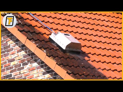 ROOF MOSS Removal is SO SATISFYING ! - Fascinating Most Powerful Cleaning Machines