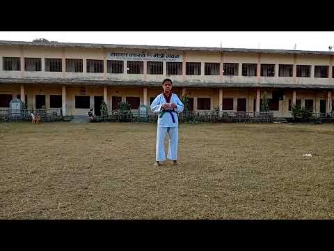 ISFWSTPVC-20 JANUKA KHADKA UNDER-12 (F) TAEGUK 02 GREEN /blue