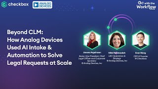 Beyond CLM: How Analog Devices Use AI Intake & Automation to Manage Legal Requests at Scale