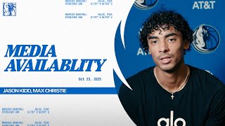 Jason Kidd, Max Christie | Post Practice Media Availability | 10/23/25
