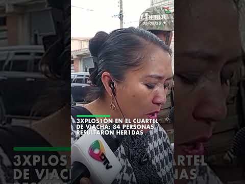 3xplos1ón en el cuartel de Viacha: 84 personas resultaron her1das