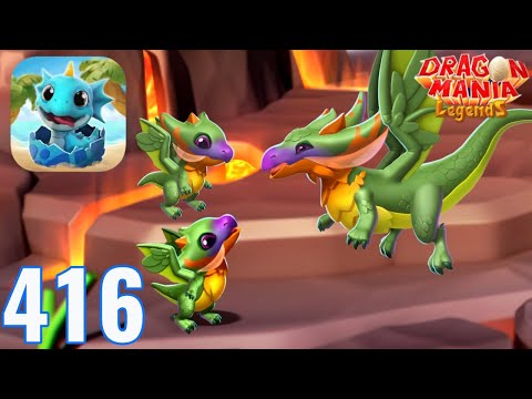 Dragon Mania Legends - Gameplay Walkthrough Part 416 - Orange Throat Dragon (iOS, Android)