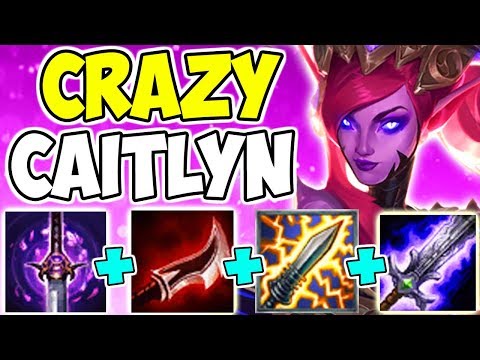 THE NEW RANGED ASSASSIN?!?! Full Lethality AD Caitlyn One-Shot Build Mid Lane League Of Legends S9