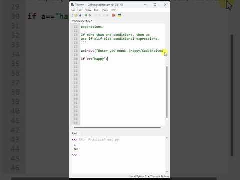 71 Conditional Expression If Elif Else In Python Part 4 Python Tutorial Praveen Kumar