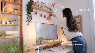 Desk Makeover 🎧 cozy wfh setup + ikea vlog (ep.2)