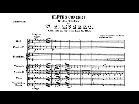 Mozart: Piano Concerto No. 11 in F major, K.413 [Uchida/Tate]