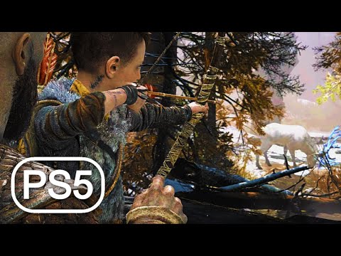 God of War 4 - Kratos Teaching His Son Atreus to Hunt (PlayStation5)