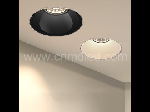 Rimless COB LED Spotlight Recessed Ceiling Anti-glare Hidden Living Room Hotel Foyer Villa Wall Wash