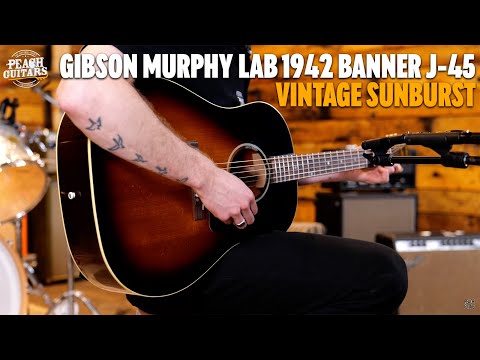 Gibson Murphy Lab 1942 Banner J-45 | Vintage Sunburst Light Aged