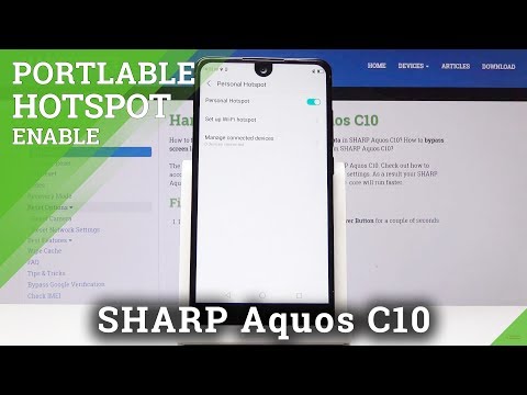 How to Set Up Portable Hotspot in SHARP C10 - Share Network / Mobile Router