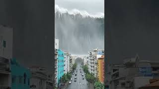 The biggest wave  #tsunami #waves #scaryvideos