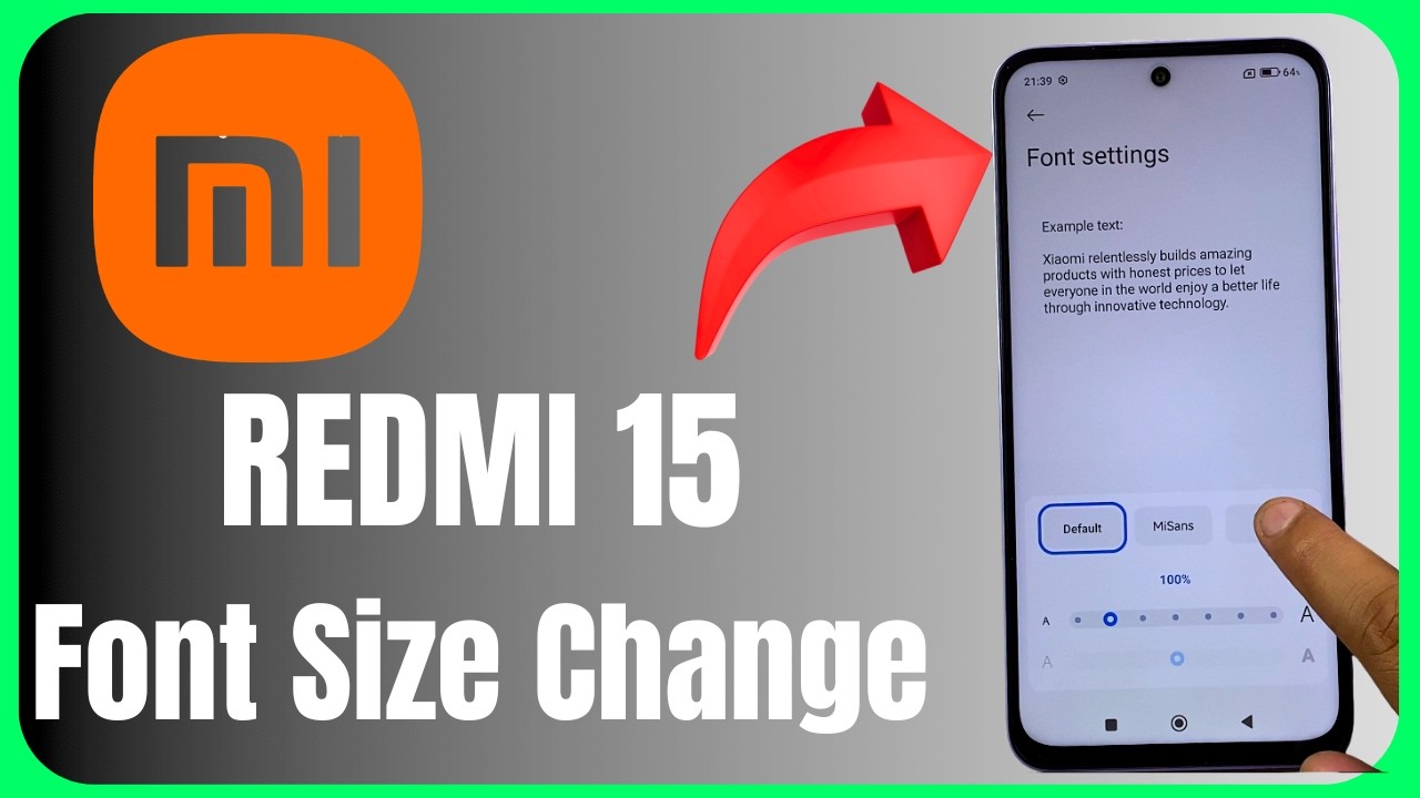 Redmi 15 Display Settings Guide | Adjust Font Size in 30 Seconds ⚡