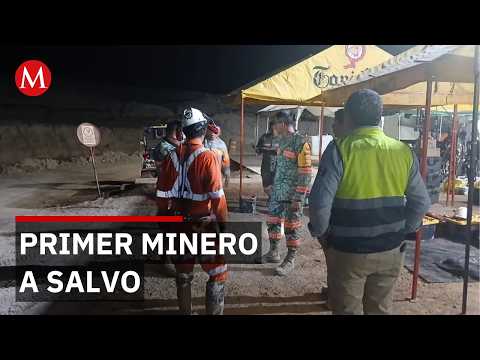 Extraen con vida al primer minero de la mina Santa Fe, Sinaloa