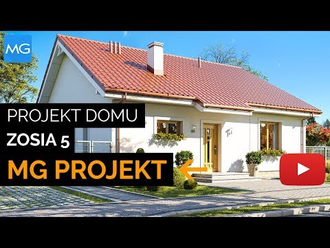 Projekt domu Zosia 5 MG Projekt -  87,47 m2 - koszt budowy 112 tys. zł