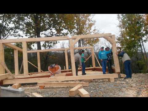 Cabana din lemn de brad, structură ridicată la Baia Sprie de Vasile Hotico