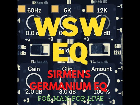 Free Download WSW Siemens EQ Plug-In For MAX FoR LiVE