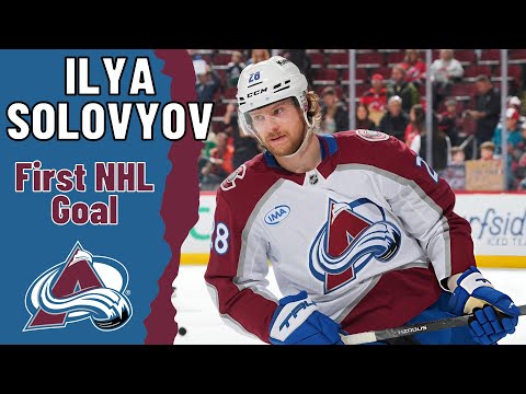 Ilya Solovyov #28 (Colorado Avalanche) first NHL goal Jan 10, 2026