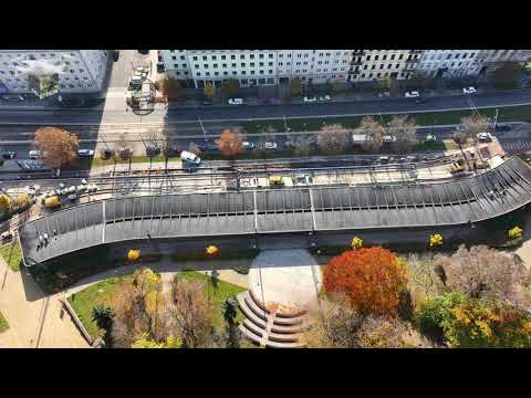 MIASTO ŁÓDŹ W REMONCIE, KRAŃCÓWKA (PĘTLA) TRAMWAJÓW UL  PÓŁNOCNA  24 10 2025 DRON