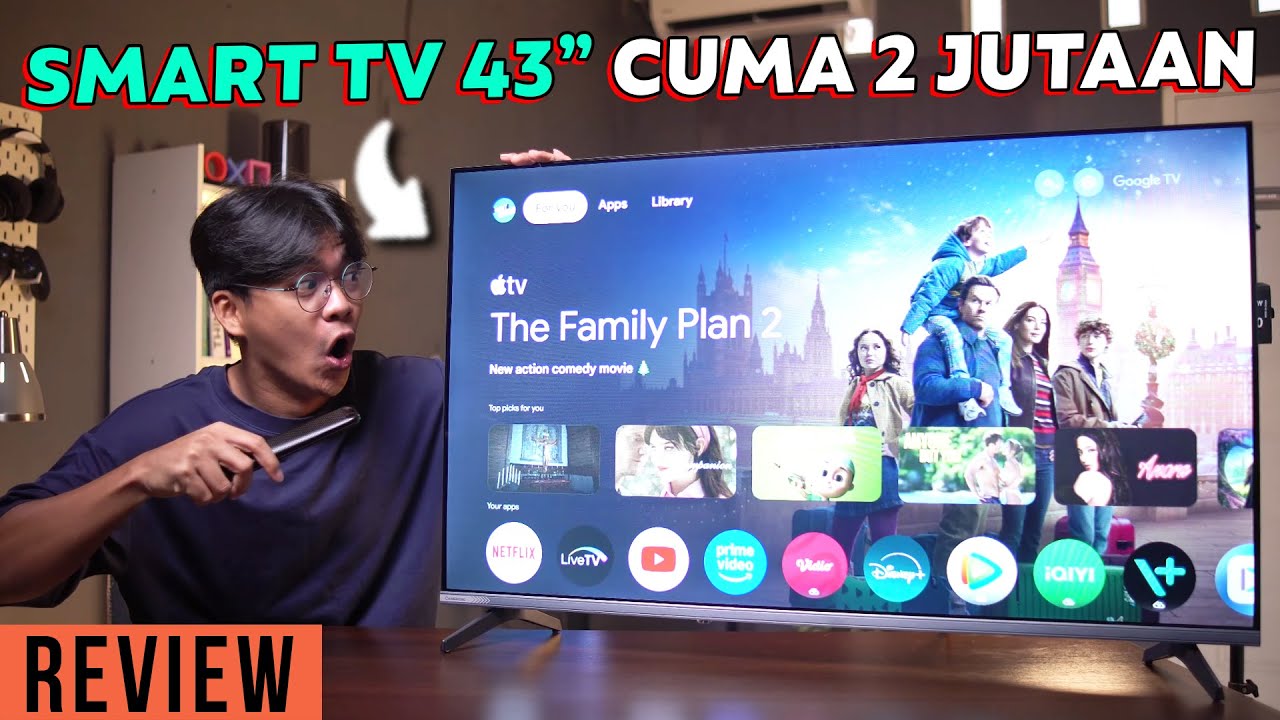 2 Jutaan, Dapet Smart Google TV 43"! Speaker Mantap! Review Changhong L43ST1