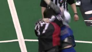 Scott Johnson and Cliff Smith in a dust up in Toronto